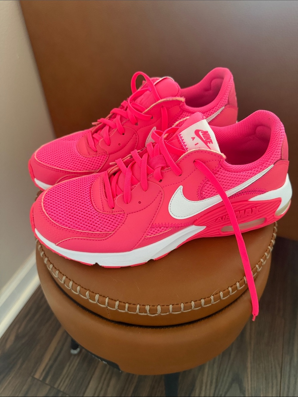 Nike Hot Pink and White Running Sneakers